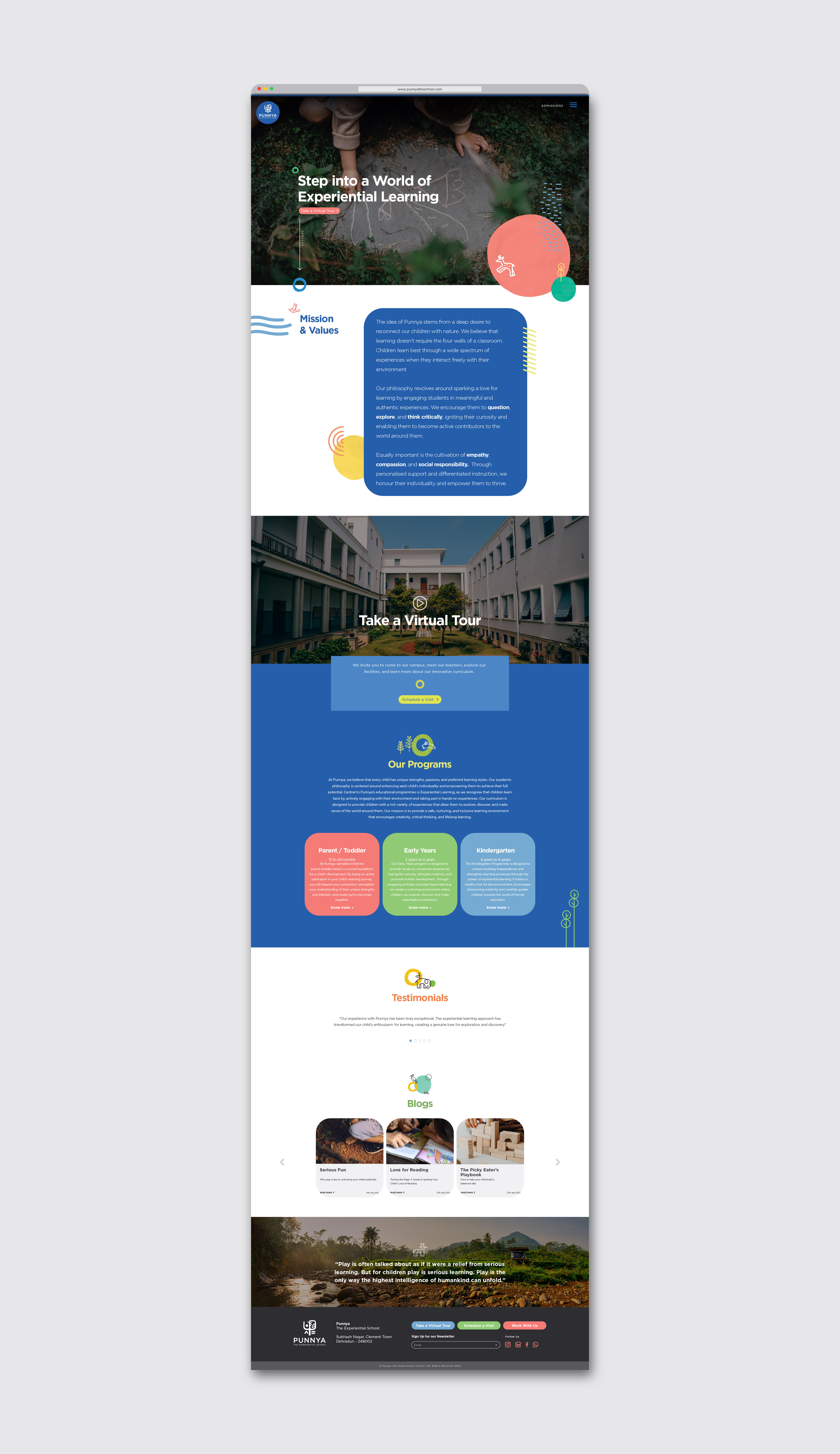 Punnya Webpage Mockup Punnya Webpage Mockup