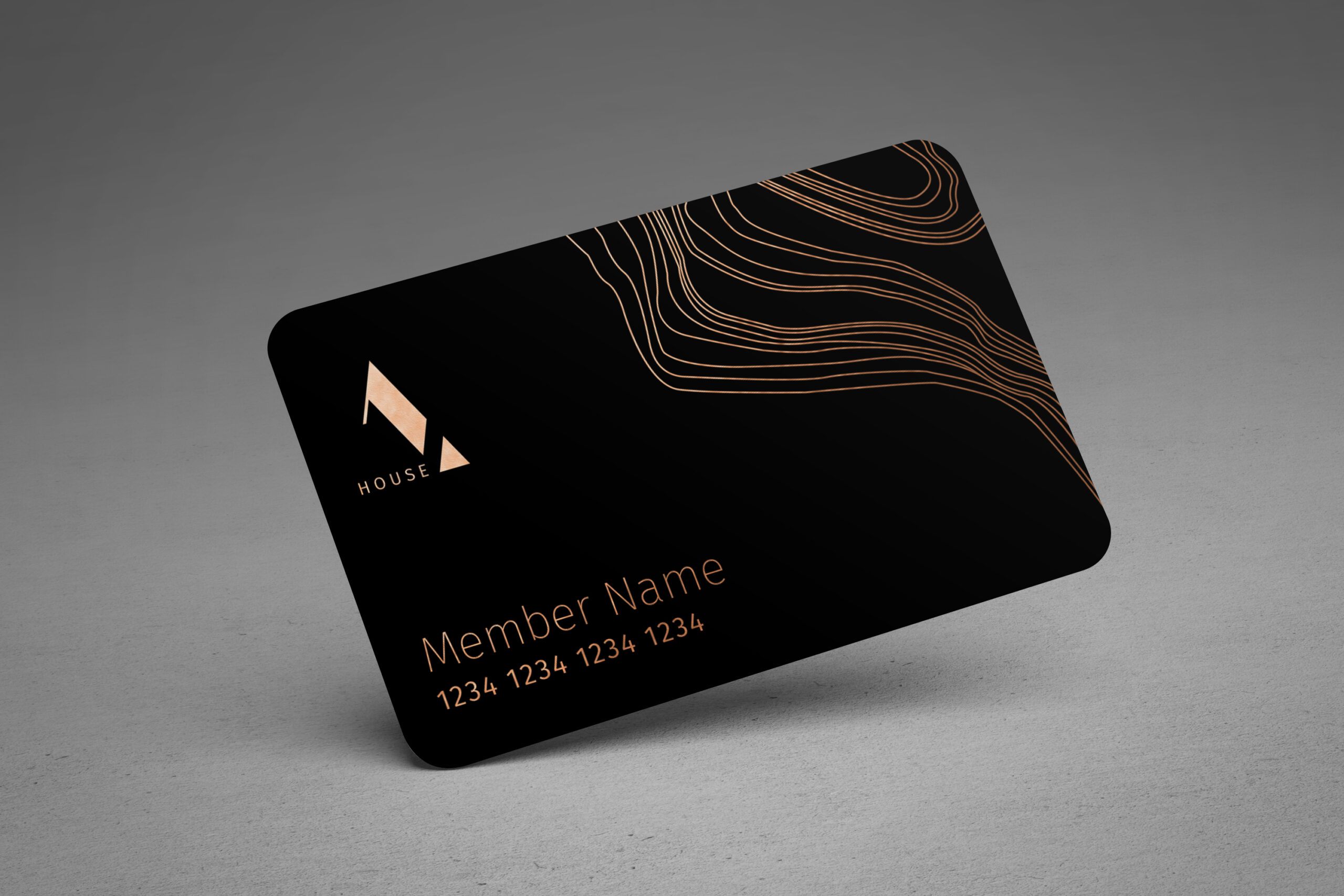 Rounded business card – Mockup Rounded business card – Mockup